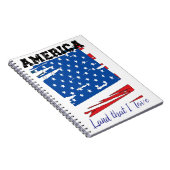 Amerika, Land, das ich Liebe Notebook, amerikanisc Notizblock (Rechte Seite)