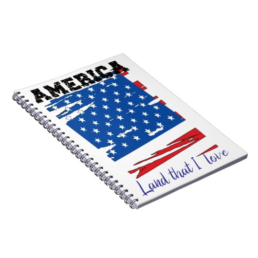 Amerika, Land, das ich Liebe Notebook, amerikanisc Notizblock (Rechte Seite)