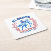 Amerika Land der Freien Rechteckiger Pappuntersetzer (angewinkelt)