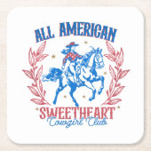 Amerika Land der Freien Rechteckiger Pappuntersetzer (Vorderseite)