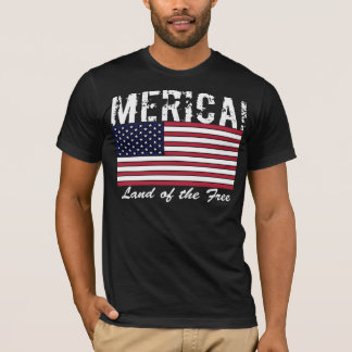 Amerika-Land der freien Shirt-Dunkelheit T-Shirt