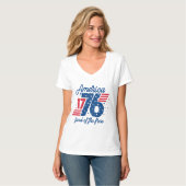 Amerika Land der Freien  T-Shirt (Vorderseite Vollansicht)
