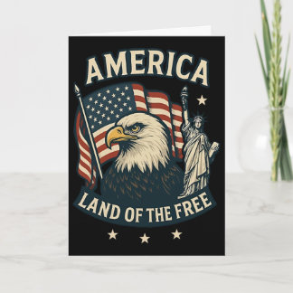 Amerika Land der Freien USA-Flagge 4. Juli Karte