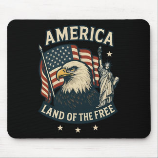 Amerika Land der Freien USA-Flagge 4. Juli Mousepad