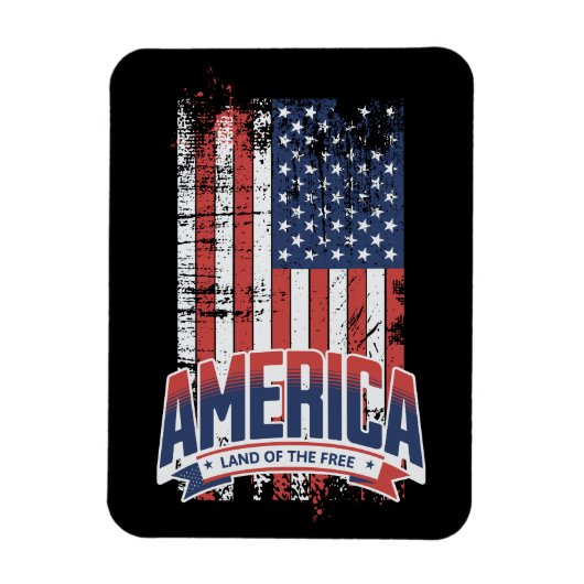 Amerika - Land der Freiheit Magnet (Vertikal)