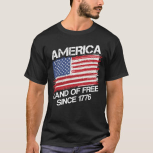 Amerika Land der Freiheit seit 1776 Patriotikameri T-Shirt