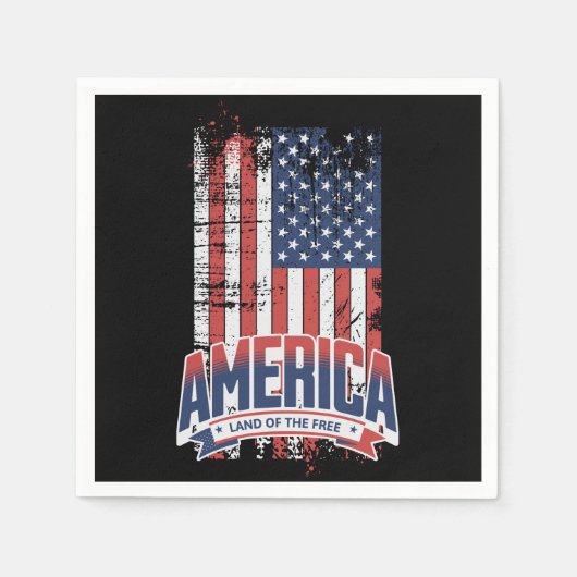 Amerika - Land der Freiheit Serviette (Vorderseite)