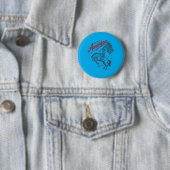Amerika Land der Heimat der Tapferen Rodeo Button (Beispiel)