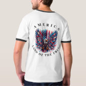 Amerika Land des freien T - Shirt (Rückseite)