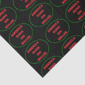 AMERIKA LÄUFT AUF DEM MILLER-GEWEBEPAPIER SEIDENPAPIER (Detail)