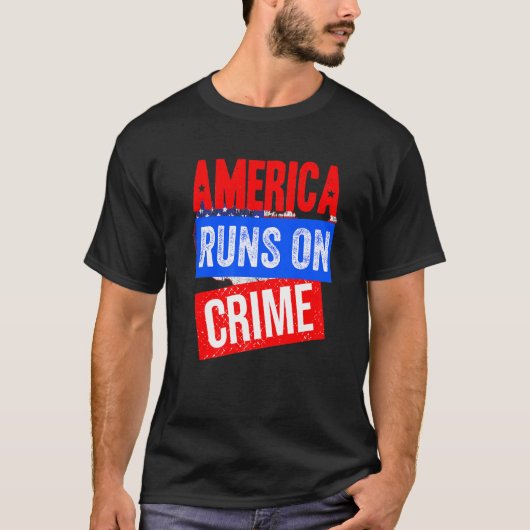 Amerika läuft auf Verbrechen wahrer Kriminalität u T-Shirt (Vorderseite)