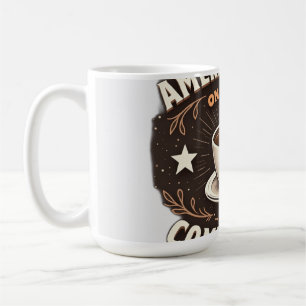 Amerika läuft mit Kaffee und Beschwerden Kaffeetasse