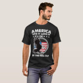Amerika lebt es Liebe oder holt es raus Patrio T-Shirt (Vorne ganz)