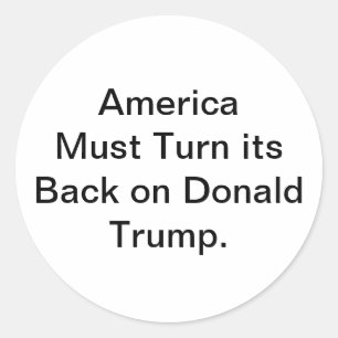 Amerika lehnt den jämmerlichen Trump Hankamer Artj Runder Aufkleber