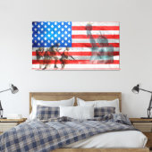 Amerika Leinwanddruck (Insitu (Schlafzimmer))
