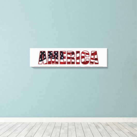 Amerika Leinwanddruck (Insitu (Holzboden))