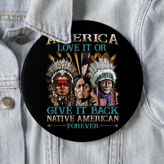 Amerika Liebe es oder gibt es zurück den amerikani Button (Beispiel)