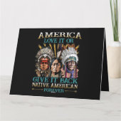 Amerika Liebe es oder gibt es zurück den amerikani Karte (Rückseite)