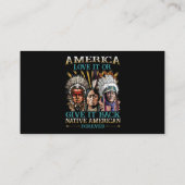 Amerika Liebe es oder gibt es zurück den amerikani Visitenkarte (Rückseite)