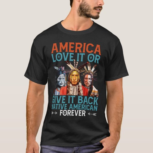 Amerika Liebe es oder gibt es zurück zu den amerik T-Shirt (Vorderseite)