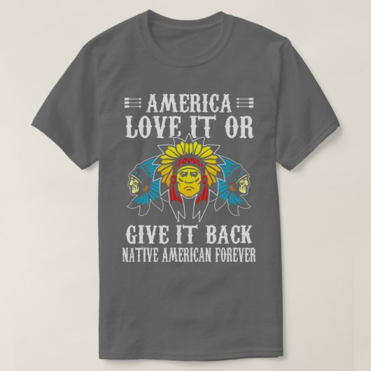 Amerika Liebe es oder gibt es zurück zu den amerik T-Shirt (Design vorne)