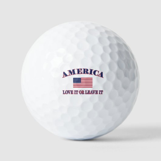 Amerika Liebe es oder verlasse es Golfball (Vorderseite)
