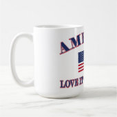 Amerika Liebe es oder verlasse es Kaffeetasse (Links)