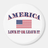 Amerika Liebe es oder verlasse es Magnet (Vorne)