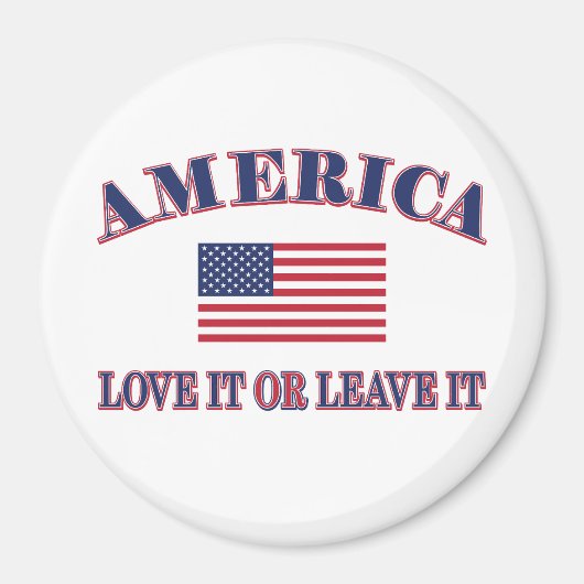Amerika Liebe es oder verlasse es Magnet (Vorne)