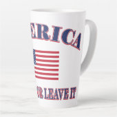 Amerika Liebe es oder verlasse es Milchtasse (Rechte Ecke)