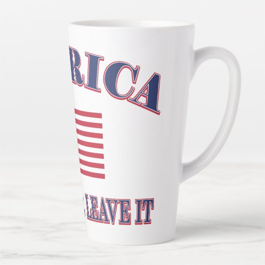 Amerika Liebe es oder verlasse es Milchtasse (Rechts)
