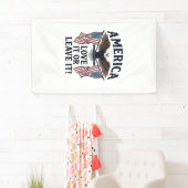 Amerika Liebe Es Oder Verlasse Es Patriotischer Ad Banner (Insitu)