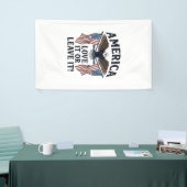 Amerika Liebe Es Oder Verlasse Es Patriotischer Ad Banner (Messeveranstaltung)