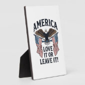 Amerika Liebe Es Oder Verlasse Es Patriotischer Ad Fotoplatte (Seite)