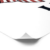Amerika Liebe Es Oder Verlasse Es Patriotischer Ad Poster (Ecke)