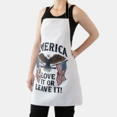 Amerika Liebe Es Oder Verlasse Es Patriotischer Ad Schürze (InSitu)