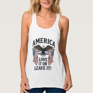 Amerika Liebe Es Oder Verlasse Es Patriotischer Ad Tank Top