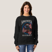 Amerika Liebe es oder Verlasse es uns eifrig stolz Sweatshirt (Vorne ganz)