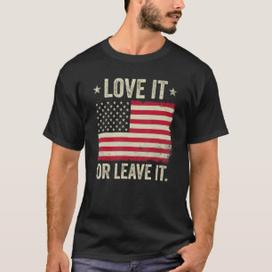 Amerika Liebe es oder Verlasse es unter amerikanis T-Shirt