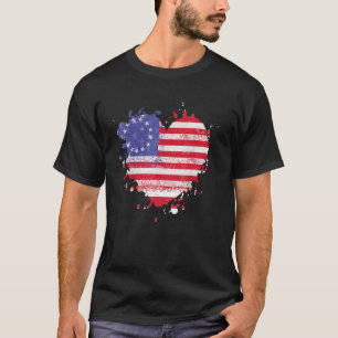 Amerika Liebe Flag USA Herzlich Willkommen im 4. J T-Shirt