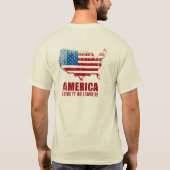 Amerika. Liebe verlässt es oder es. Faded.png T-Shirt (Rückseite)