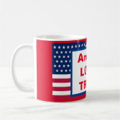 Amerika LIEBEN TRUMP KAFFEE TASSE (Links)