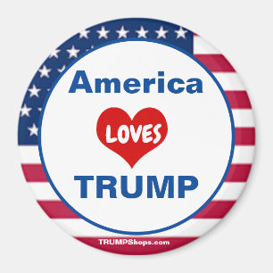 Amerika LIEBEN TRUMP Patriotischer Magnet