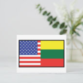 Amerika Litauen Postkarte (Stehend Vorderseite)