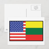 Amerika Litauen Postkarte (Vorne/Hinten)