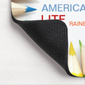AMERIKA LITE DEN RAINBODEN MOUSEPAD (Ecke)