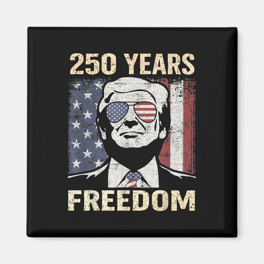 Amerika Lustig Trump 4. Juli Magnet (Vorne)