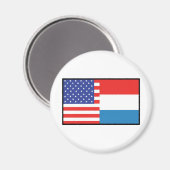 Amerika Luxemborg Magnet (Vorderseite/Rückseite)