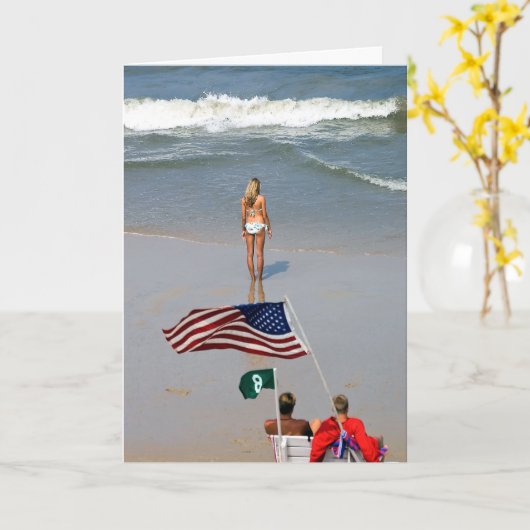 Amerika-Mädchen-Leibwächter Karte (Gelbe Blume)