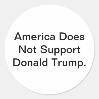 Amerika mag Donald Trump Hankamer Artjunkhaus nich Runder Aufkleber